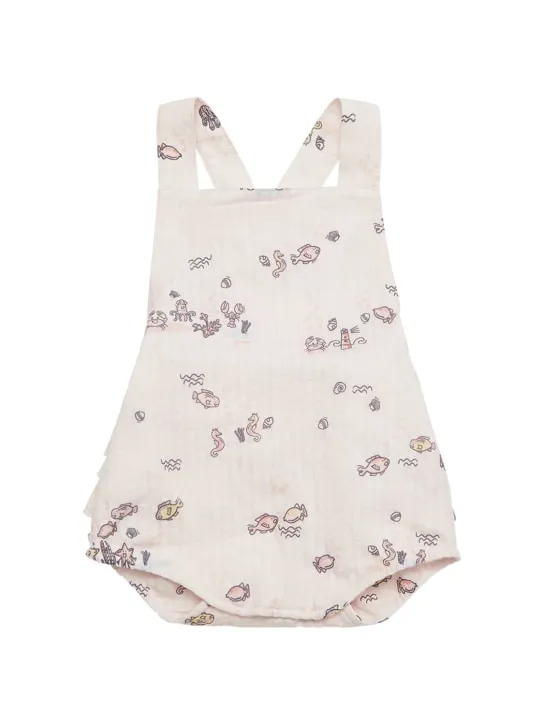 Kenzo Kids   Printed cotton t-shirt &amp; romper 