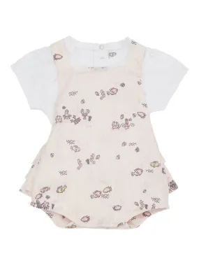 Kenzo Kids   Printed cotton t-shirt &amp; romper 