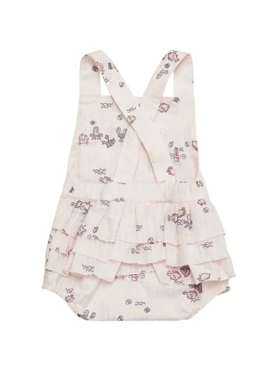 Kenzo Kids   Printed cotton t-shirt &amp; romper 