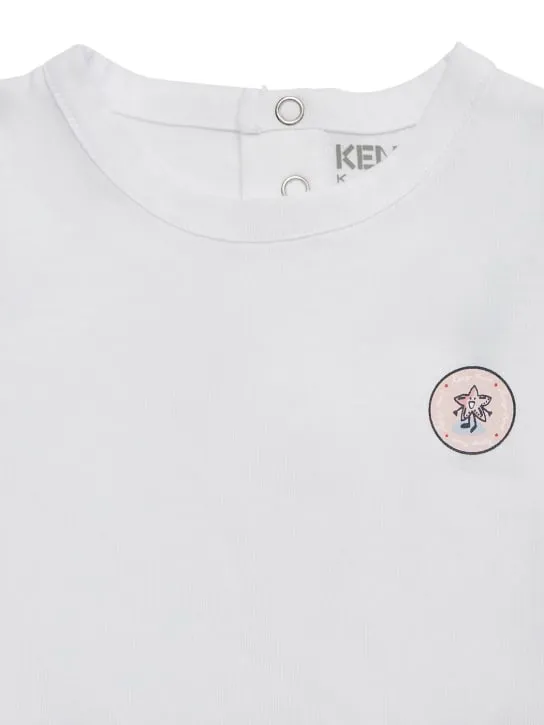 Kenzo Kids   Printed cotton t-shirt &amp; romper 