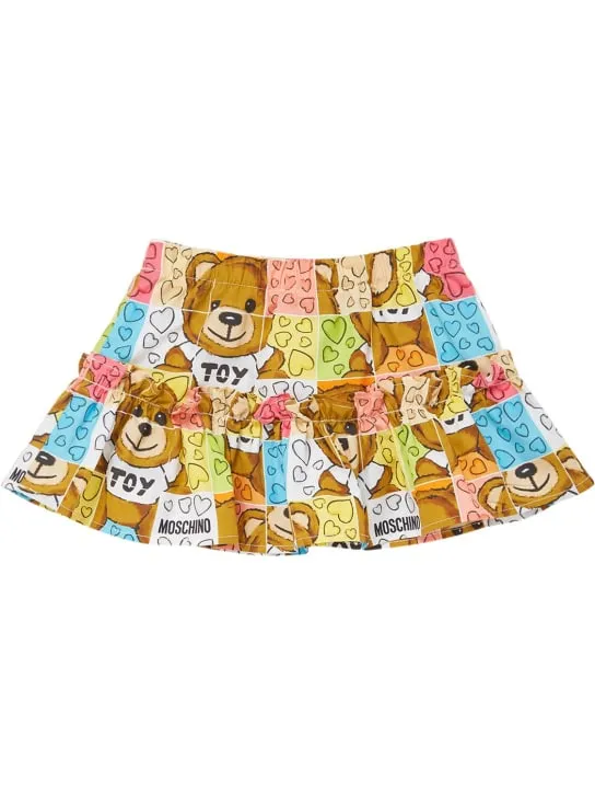 Moschino   Cotton jersey t-shirt &amp; poplin skirt 