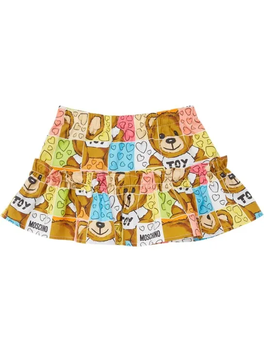Moschino   Cotton jersey t-shirt &amp; poplin skirt 