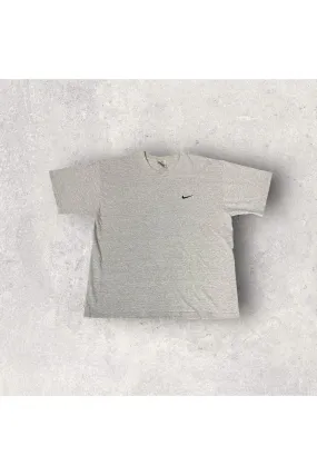 Vintage Nike Silver Tag Embroidered Swoosh Tee- XL